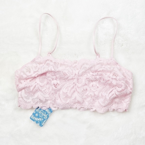 NWT Free People Reese Lace Bralette in Powder Punk - Picture 4 of 6